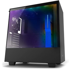 NZXT CA-H500W-B1 H500i Mat Siyah Temperli Cam RGB Akıllı ATX PSUsuz Kasa