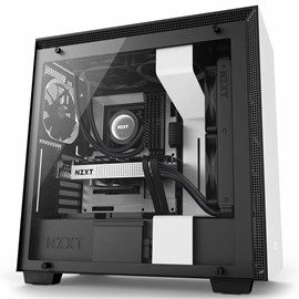 NZXT CA-H700B-W1 H700 Mat Beyaz Temperli Cam ATX PSUsuz Kasa