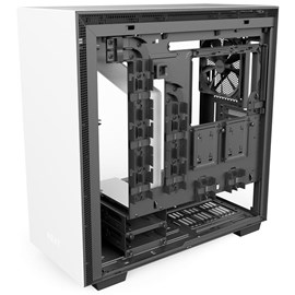 NZXT CA-H700B-W1 H700 Mat Beyaz Temperli Cam ATX PSUsuz Kasa