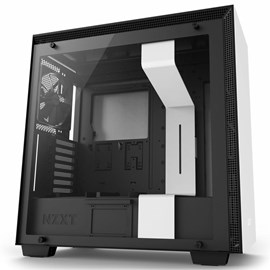 NZXT CA-H700B-W1 H700 Mat Beyaz Temperli Cam ATX PSUsuz Kasa