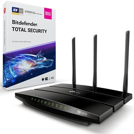 TP-LINK Archer VR400 AC1200 Modem Router ve Bitdefender Total Security