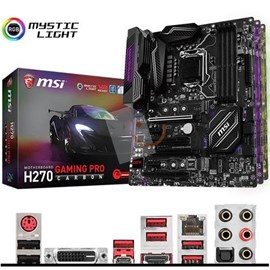 MSI H270 GAMING PRO CARBON DDR4 M.2 HDMI DVI 16x Lga1151