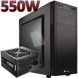 Corsair CC-9011075-550VS Carbide Series 100R Mid Tower VS550 80+ 550W Siyah Kasa