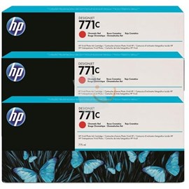 HP B6Y32A 771C 3 Lü Paket 775-ml Kromatik Kırmızı Kartuş Designjet Z6200 Foto Serisi