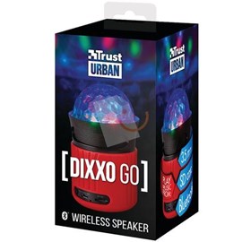 Trust 21346 Dixxo Go Kablosuz Bluetooth Kırmızı Hoparlör - Parti Işığı