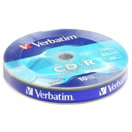 Verbatim 43725 CD-R 52X 700MB Extra Protection 10 Lu Spindle