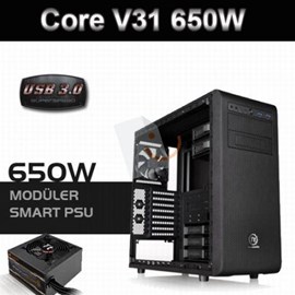 Thermaltake Core V31 SP650W 80+Bronze USB 3.0 Pencereli Kasa