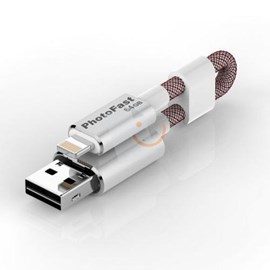 PhotoFast MCG3U3R64GB MemoriesCable GEN3 64GB Şarj Kablolu i-FlashDrive Gümüş