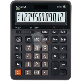 Casio GX-12B-BK 12 Hane Ekonomik Hesap Makinesi