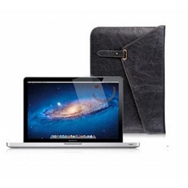 LUXA2 LX-LHA0056-A Metropolitan 13 Mac Book Pro İnce Deri Zarf Kılıf - Siyah