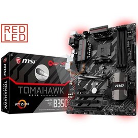 MSI B350 TOMAHAWK DDR4 M.2 HDMI DVI LED 16x Ryzen AM4 ATX