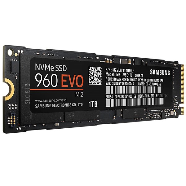 Samsung MZ-V6E1T0BW 960 EVO 1TB PCIe x4 NVMe M.2 SSD 3200MB/1900MB