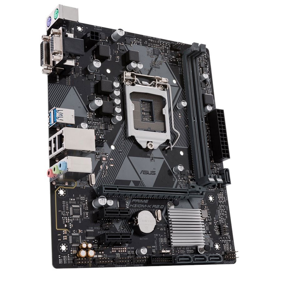 Asus PRIME H310M-K R2.0 DDR4 DVI D-Sub Lga1151 mATX