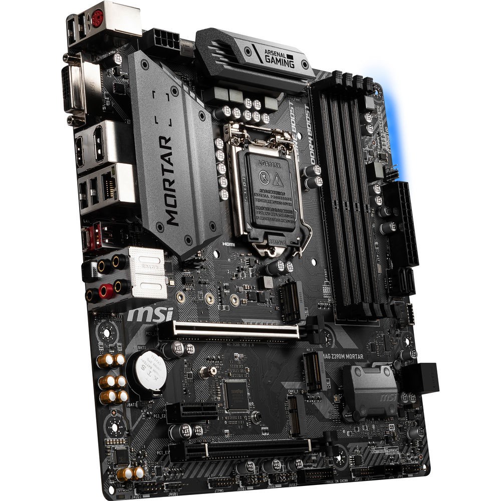 MSI MAG Z390M MORTAR M.2 DDR4 HDMI DVI DP 16x Lga1151 mATX