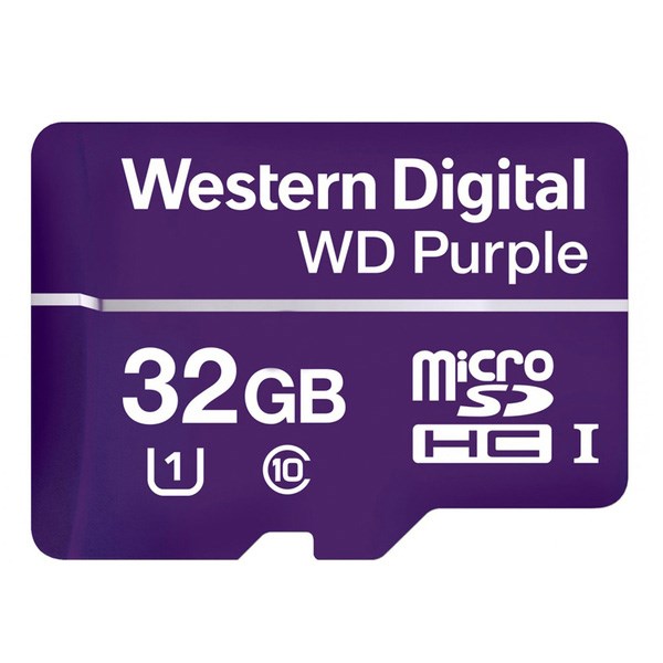 Western Digital WDD032G1P0A Purple microSDHC 32GB U3 V30 100MB Surveillance