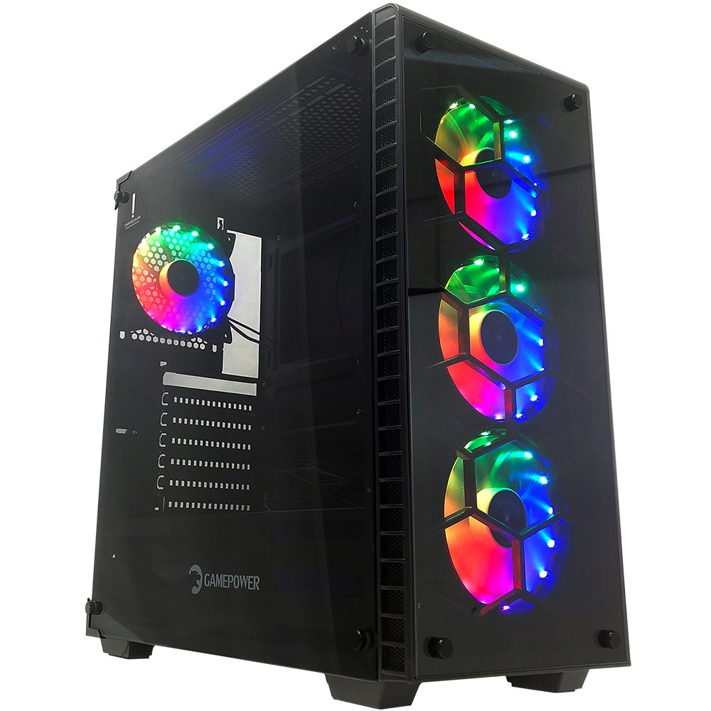 Gamepower Horizon Tempered Glass 4x RGB Fan Gaming E-ATX Kasa PSUsuz