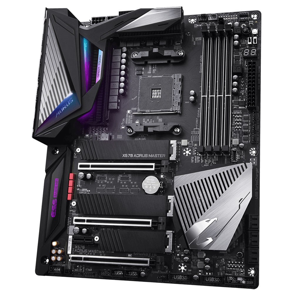 Gigabyte X570 AORUS MASTER DDR4 Üçlü M.2 ESS SABRE RGB Fusion AM4 16x