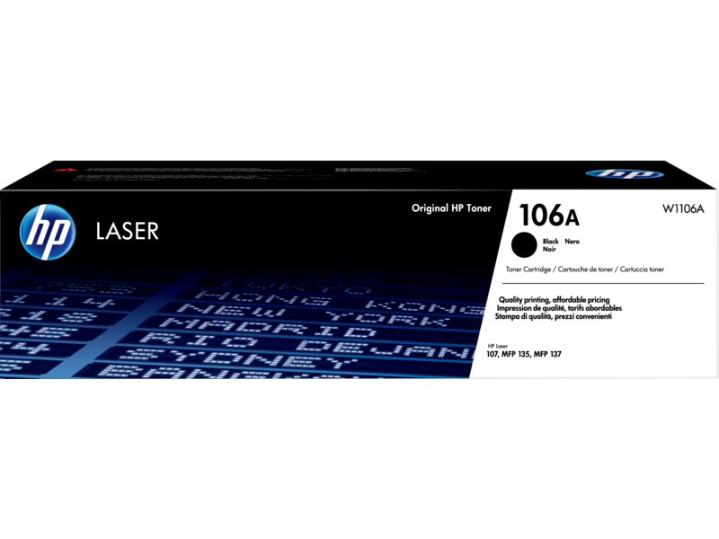 HP 106A Black Siyah 1.000 Sayfa Toner W1106A