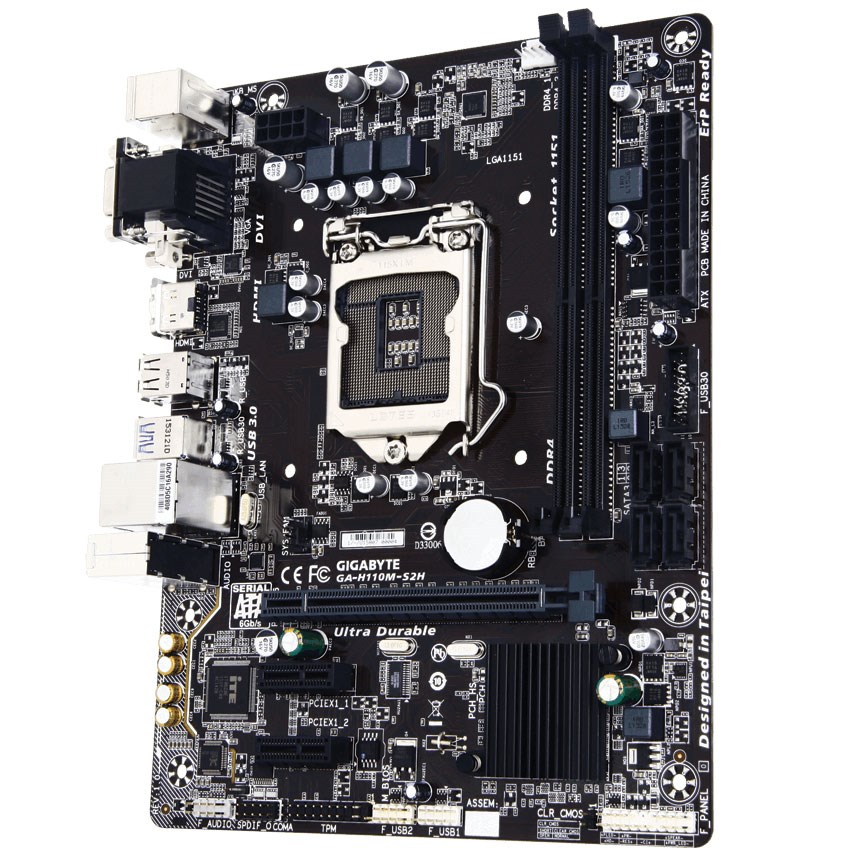 Gigabyte GA-H110M-S2H DDR4 HDMI DVI-D D-Sub 16x Lga1151 mATX