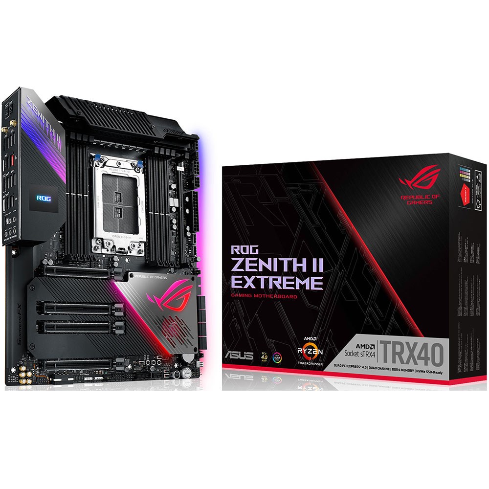 Asus ROG ZENITH II EXTREME TRX40 DDR4 Beş M.2 Wi-Fi 6 ESS SABRE 16x sTRX4 E-ATX