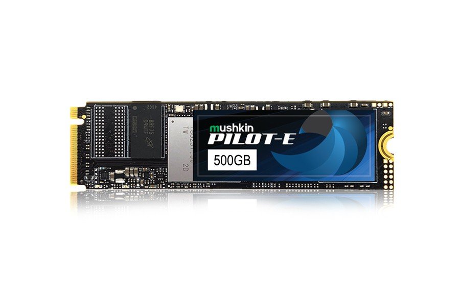 Mushkin Pilot-E 500GB 3500MB-2300MB/s NVMe M.2 TLC 3D SSD (MKNSSDPE500GB-D8)