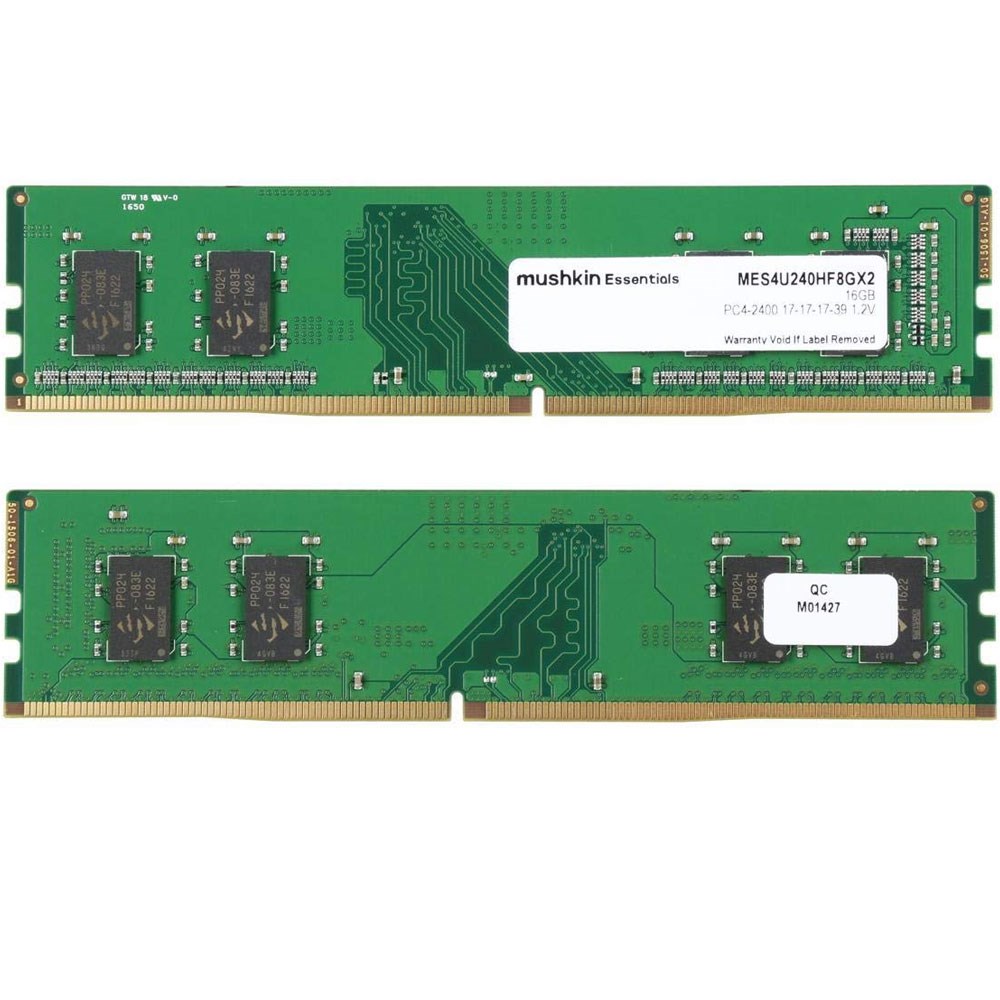 Mushkin MES4U240HF8GX2 Essentials 16GB (2x8GB) DDR4 2400MHz CL17