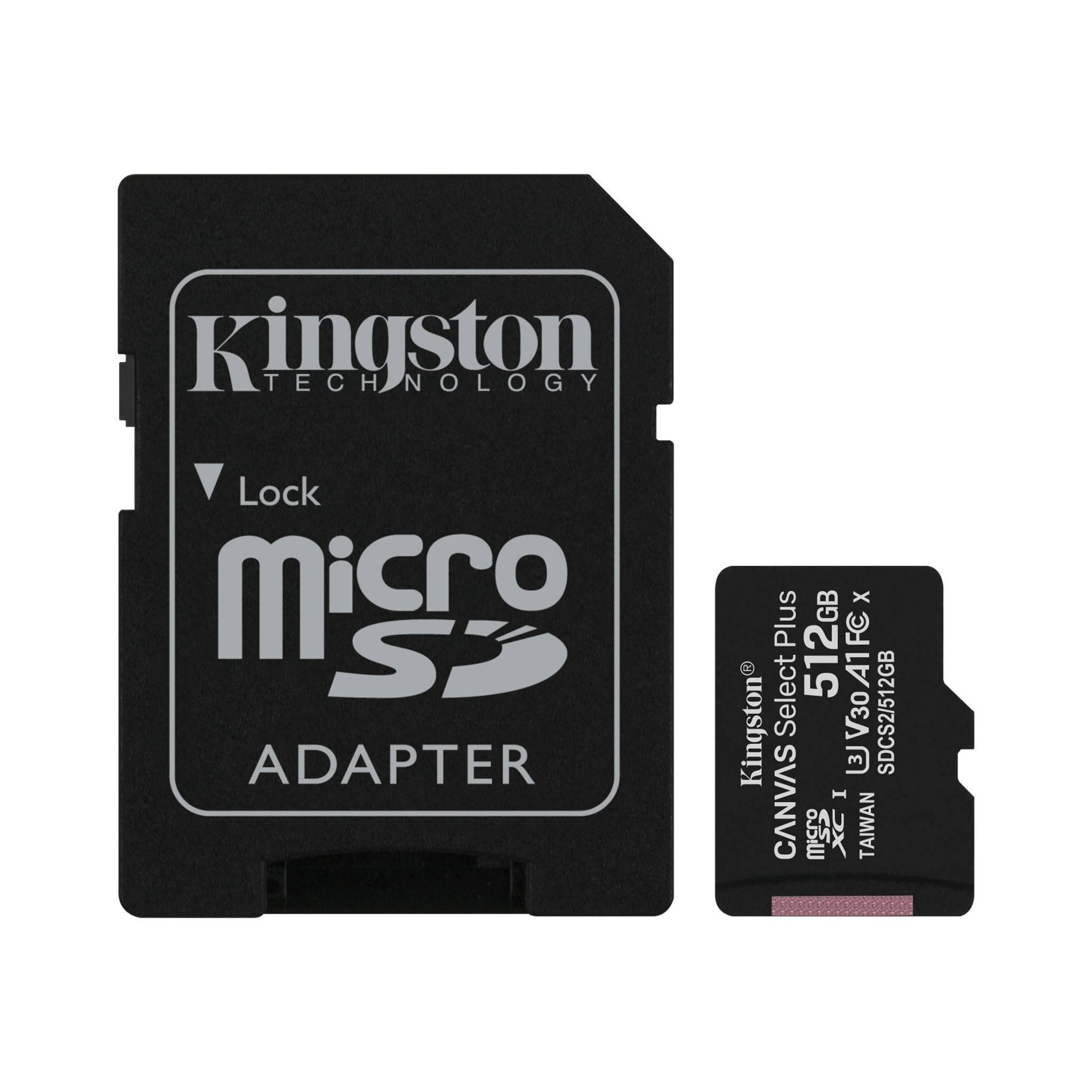 Kingston Canvas Plus 512GB SDCS2/512GB Class 10 100MB/s Okuma Hızlı MicroSD Hafıza Kartı