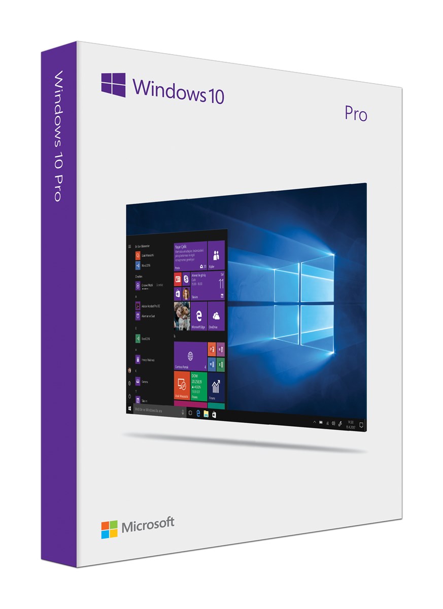 MICROSOFT HAV-00132 Windows 10 Pro 32bit/64bit Türkçe USB KUTU Yazılım ürünleri