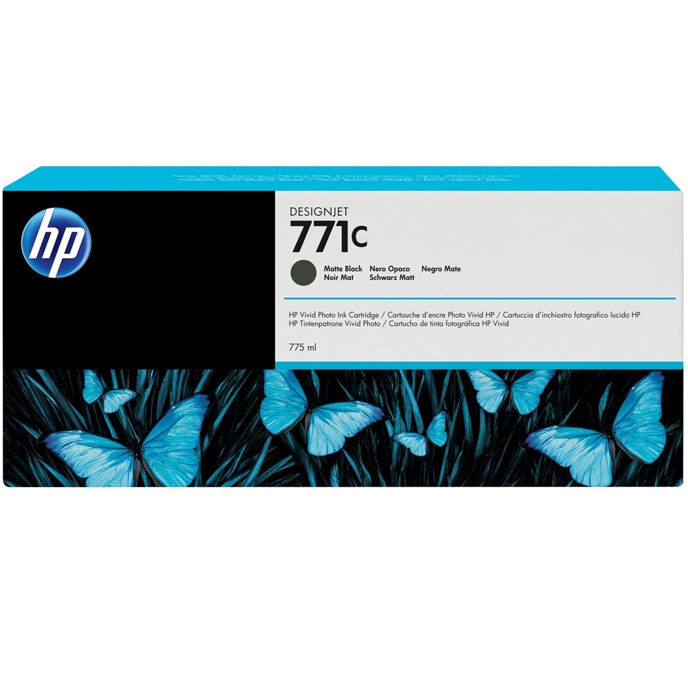 HP B6Y07A 771C 775 ml Mat Siyah DesignJet Mürekkep Kartuşu Z6200