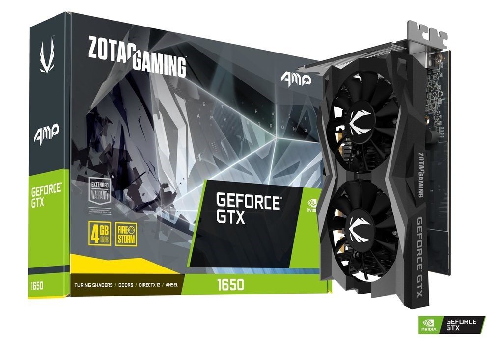 Zotac NVIDIA GeForce GTX 1650 AMP Gaming ZT-T16520D-10L 4 GB 128 Bit GDDR6 Ekran