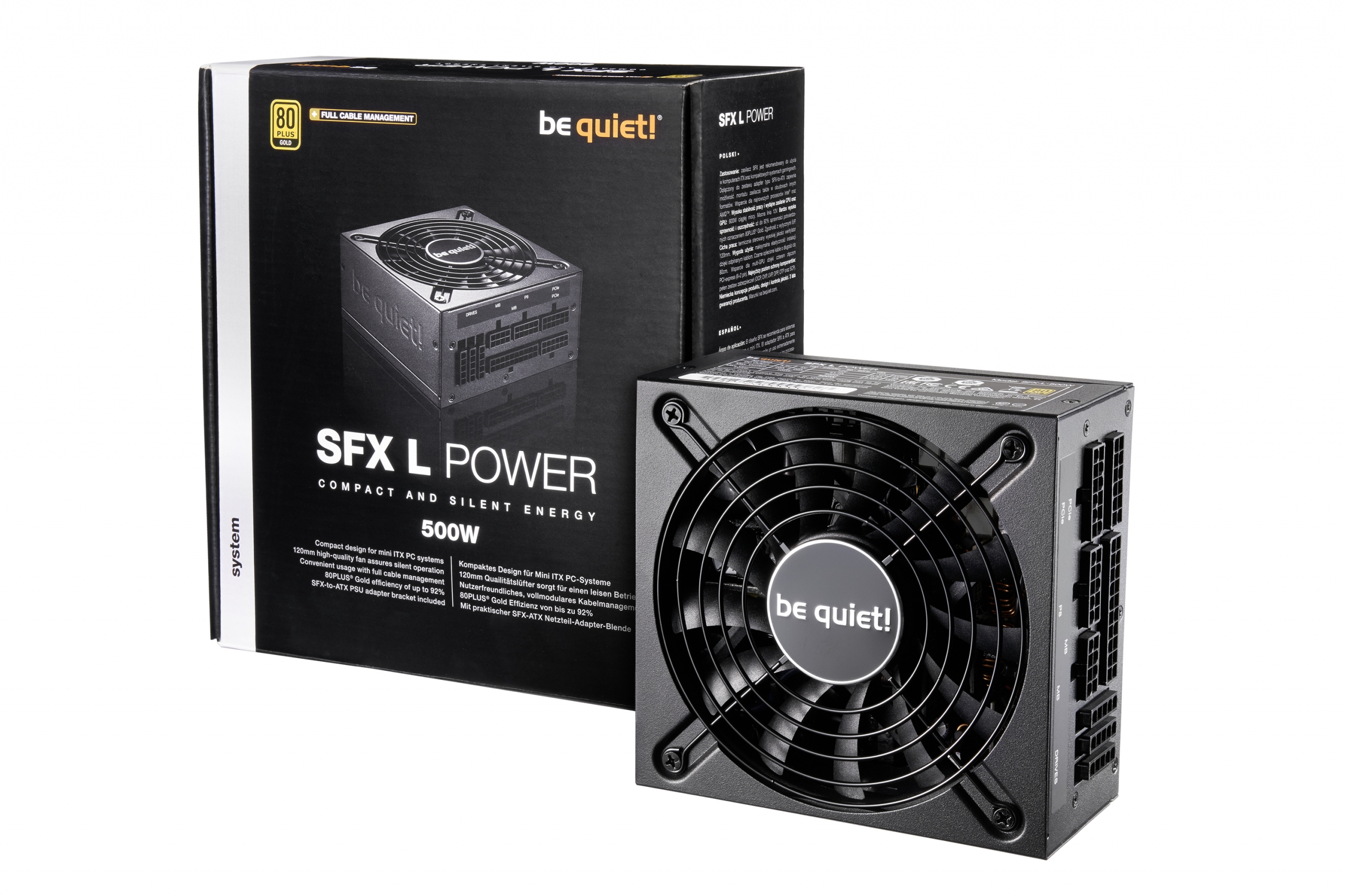 Be Quiet! BN238 SFX-L POWER 500W 80+ Gold Tam Modüler Bilgisayar Güç Kaynağı