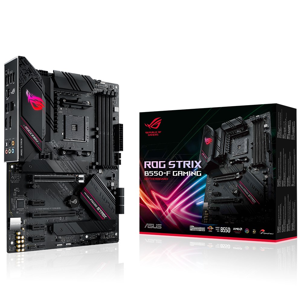 ASUS ROG STRIX B550-F GAMING 4600MHz(OC) DDR4 Soket AM4 HDMI DP ATX Anakart