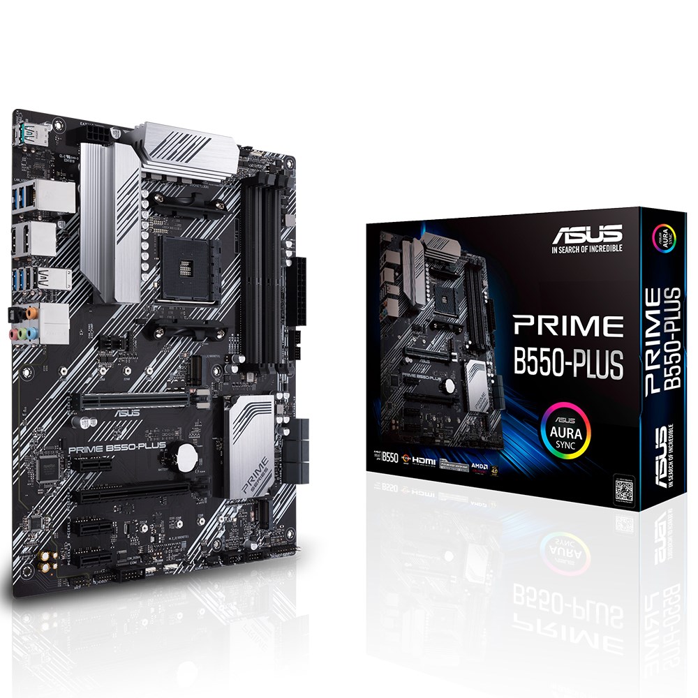 ASUS PRIME B550-PLUS 4600MHz(OC) DDR4 Soket AM4 M.2 DP HDMI ATX Anakart