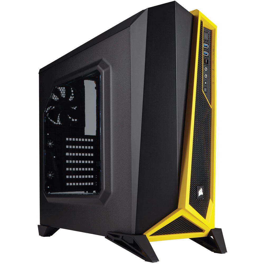 Corsair CC-9011094-WW Carbide SPEC-Alpha Siyah Sarı Pencereli Gaminig ATX Kasa