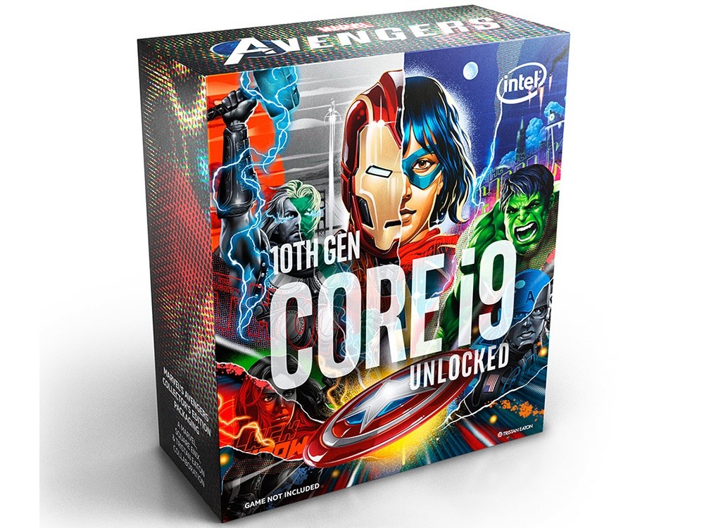 INTEL i9 10850K 3.60GHz 20M FCLGA1200 CPU BOX AVENGERS TASARIMLI FANSIZ