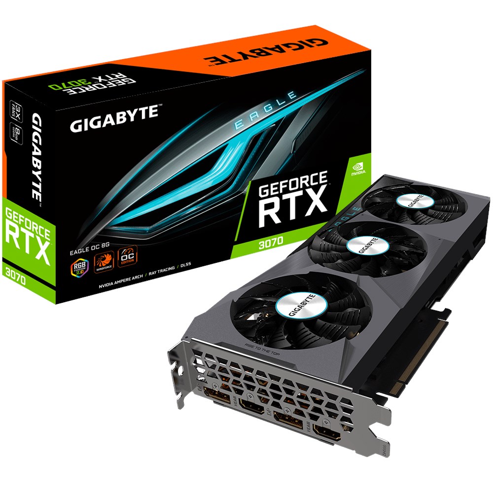 Gigabyte GV-N3070EAGLE OC-8GD GeForce RTX 3070 EAGLE OC 8GB GDDR6 256 Bit Ekran Kartı