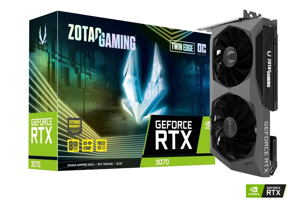 Zotac RTX3070 TWIN EDGE OC 8GB  ZT-A30700H-10P