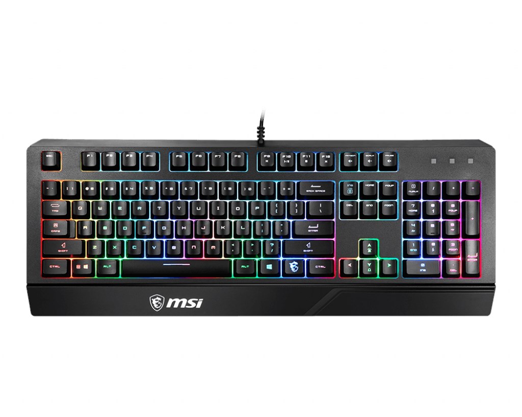 MSI Vigor GK20 TR Rainbow Kablolu Q Oyuncu Klavye Siyah