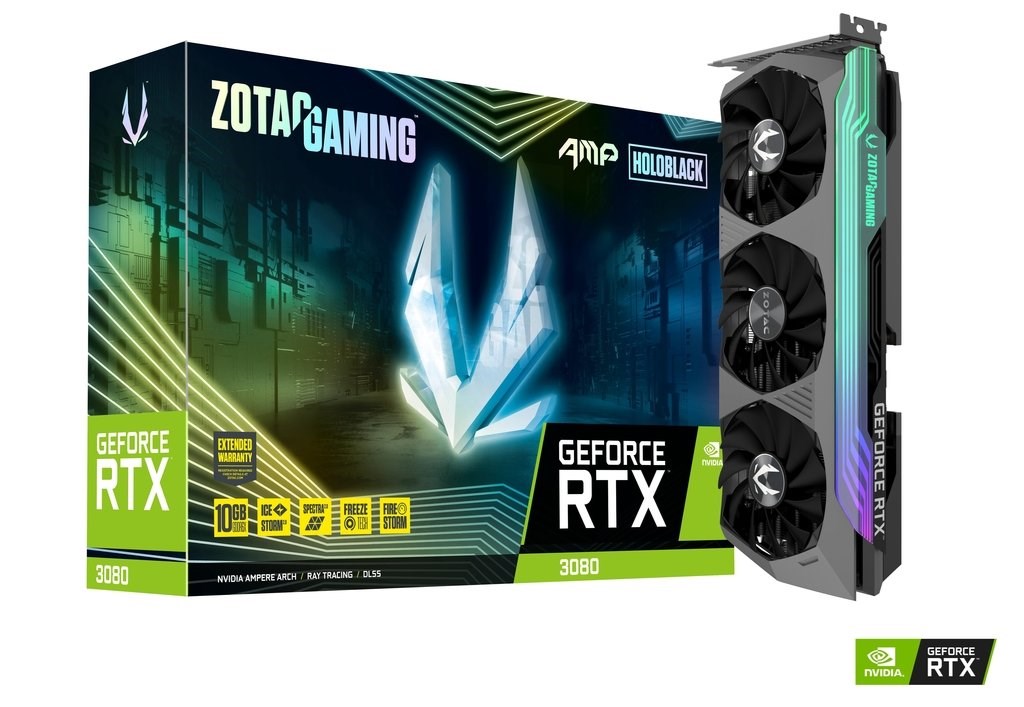 Zotac ZT-A30800F-10P GeForce RTX3080 AMP Holo Gaming 10GB GDDR6X 320 Bit Ekran Kartı 