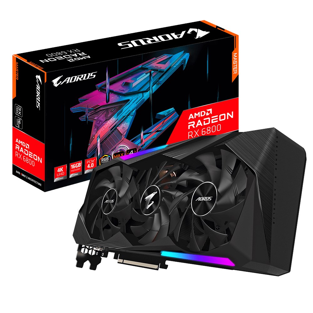 GIGABYTE AORUS Radeon RX 6800 MASTER 16GB GDDR6 256 Bit GV-R68AORUS M-16GD Ekran Kartı