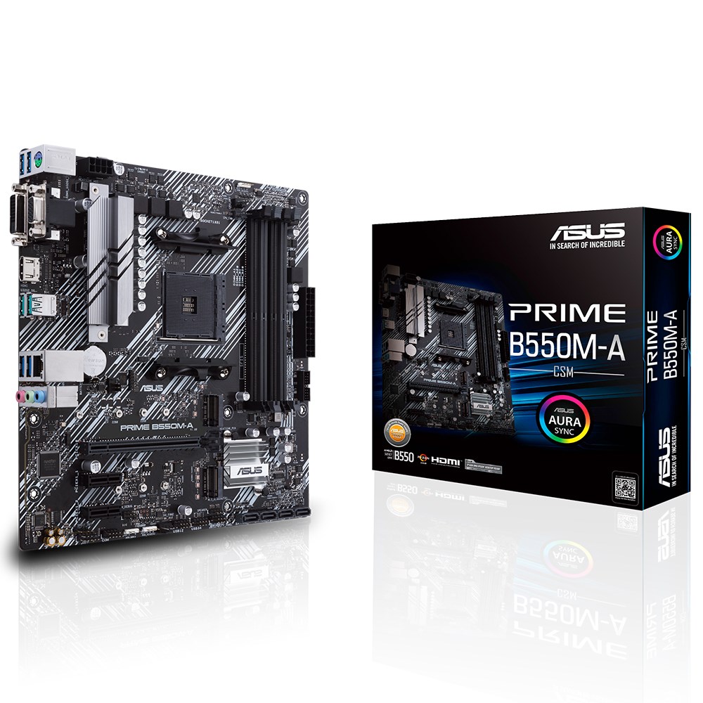 Asus Prime B550M-A/CSM AMD B550 4600 MHz (OC) DDR4 Soket AM4 mATX Anakart