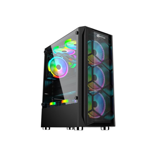 Performax Hellfire Siyah Temp. Cam RGB ATX 550W 80+