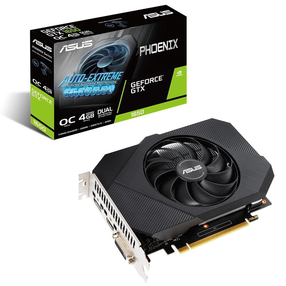 Asus Phoenix GeForce GTX 1650 OC PH-GTX1650-O4GD6-P 4GB GDDR6 128Bit Ekran Kartı