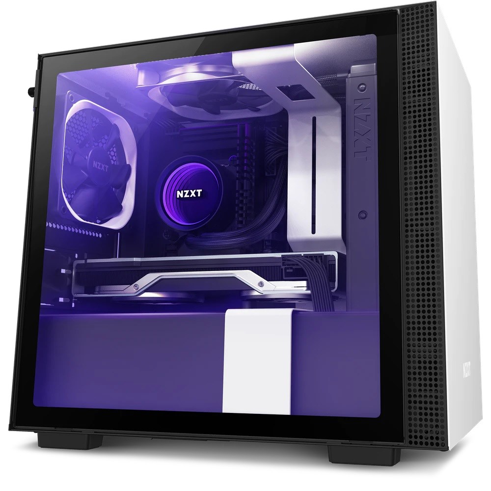 NZXT H210i CA-H210I-W1 USB 3.1 Temperli Cam Mat Beyaz Mini-ITX Mini-Tower Kasa