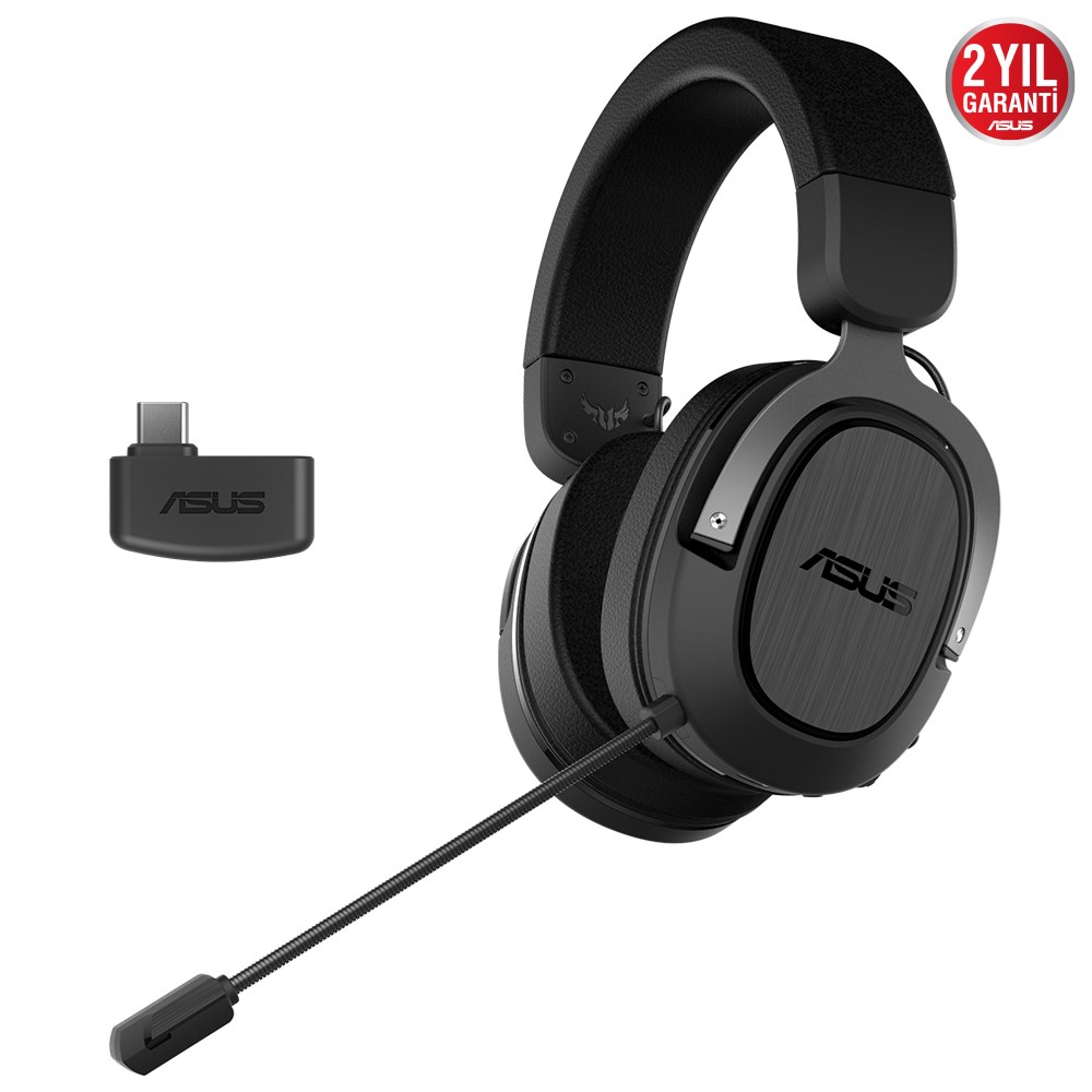 ASUS TUF Gaming H3 Wireless Silver 7.1 Surround Kablosuz Gaming Kulaklık