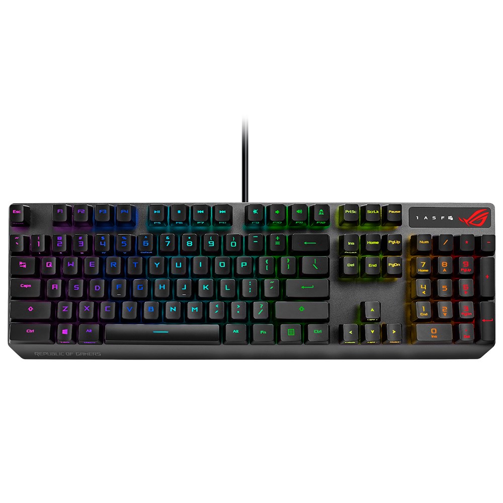 ASUS ROG STRIX SCOPE RX AURA SYNC RGB CHERRY MX RED SWITCH Mekanik Oyuncu Klavyesi