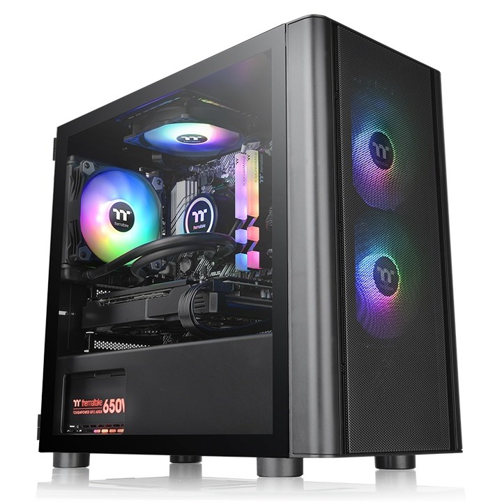 Thermaltake V150 Breeze ARGB Tempered Glass USB 3.0 Micro ATX Kasa CA-1R1-00S1WN-02