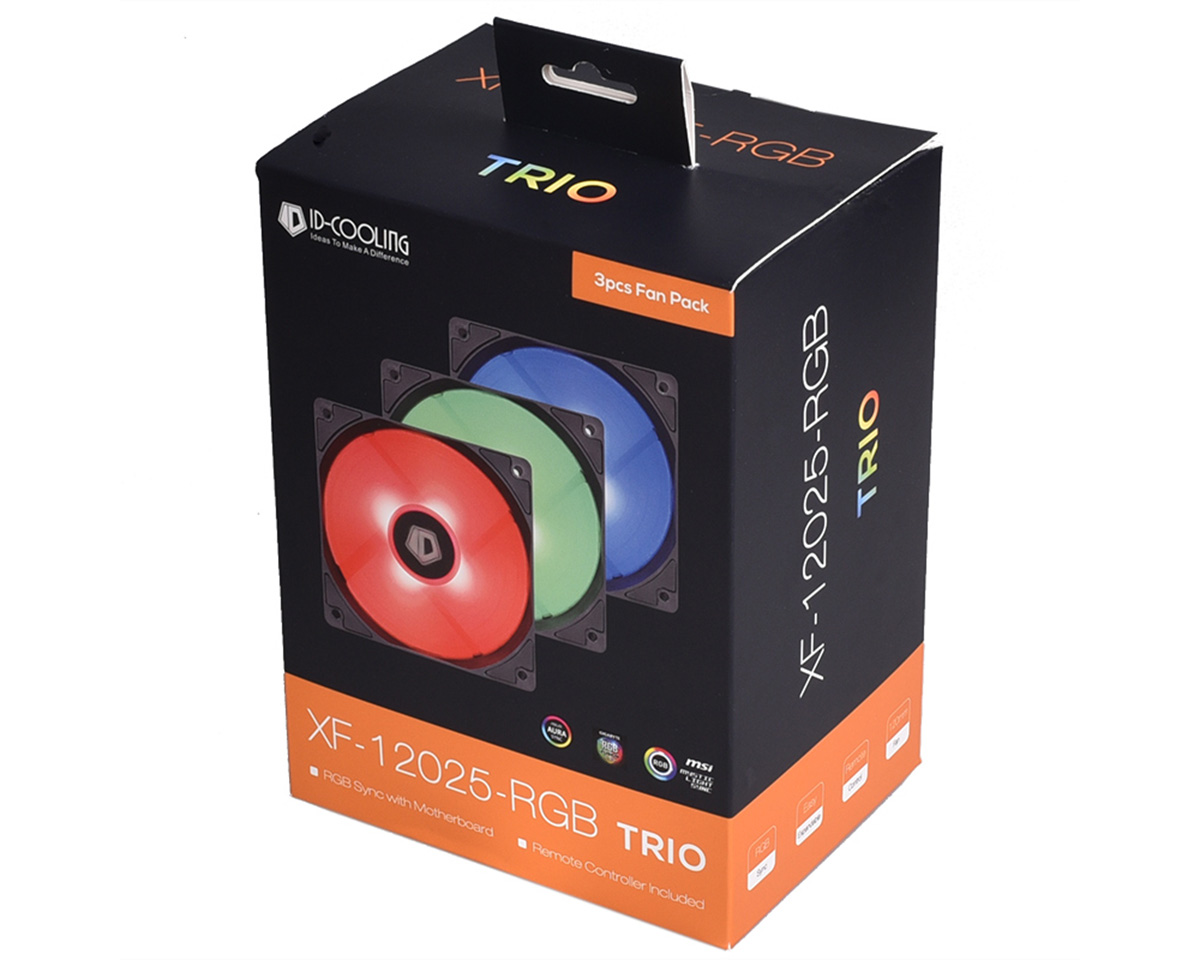 ID-Cooling XF-12025-RGB-TRIO 12cm 4Pin PWM 3'lü Kasa Fanı