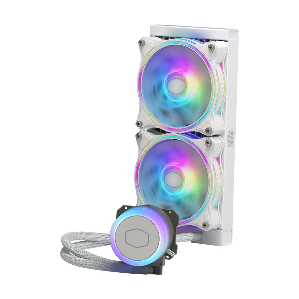 Cooler Master MasterLiquid ML240 Beyaz Illusion ARGB 2xMF120 Halo Fanlı İşlemci Sıvı Soğutma Kiti