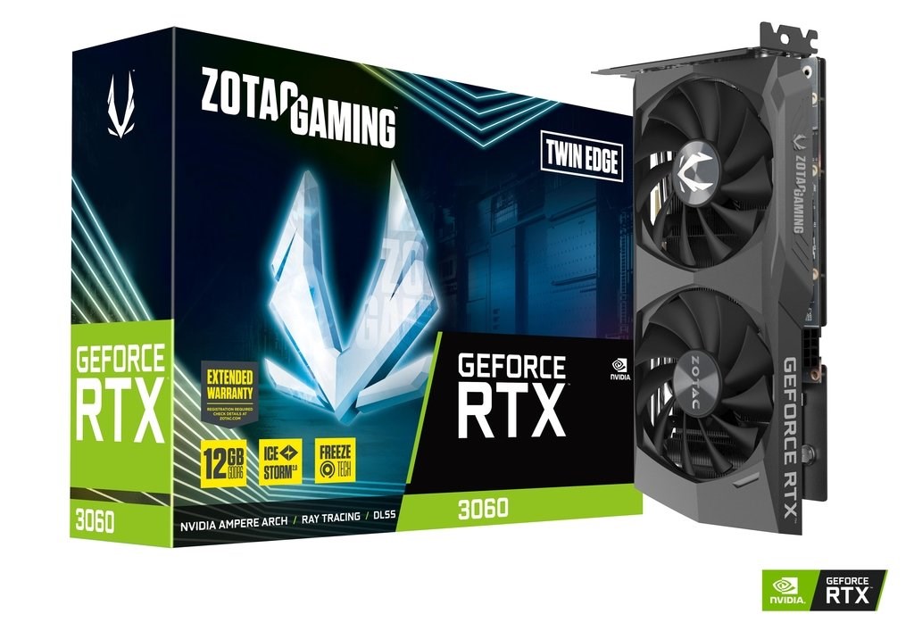 Zotac GeForce RTX 3060 Gaming Twin Edge ZT-A30600E-10M 12GB GDDR6 192Bit DX12 Ekran Kartı 